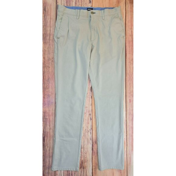 Johnnie-O Men's Khaki Stretch Performance Pants 30x30 Cotton Blend - Picture 1 of 8